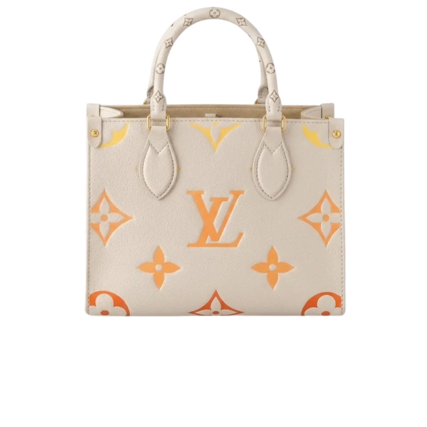Louis Vuitton OnTheGo PM Tote Bag in Cream Gold Hardware