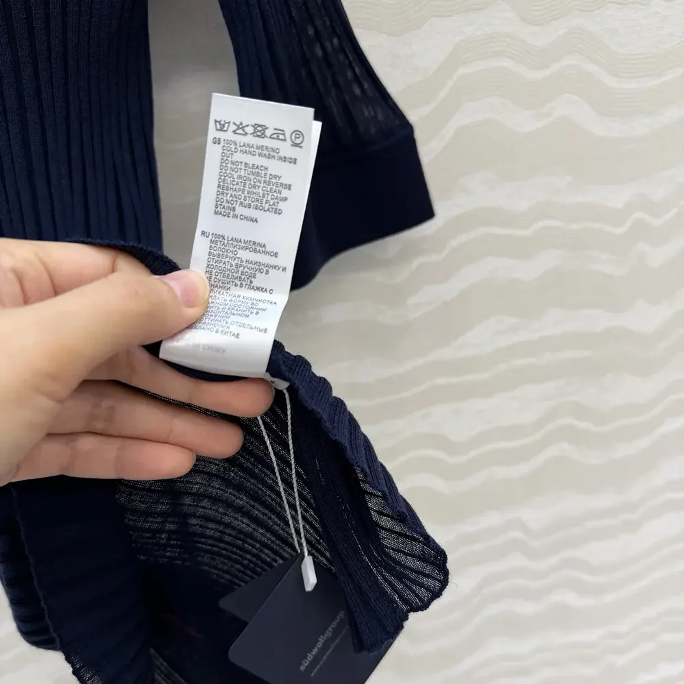 Miu Miu Ribbed Knit Wool Sweater for Women