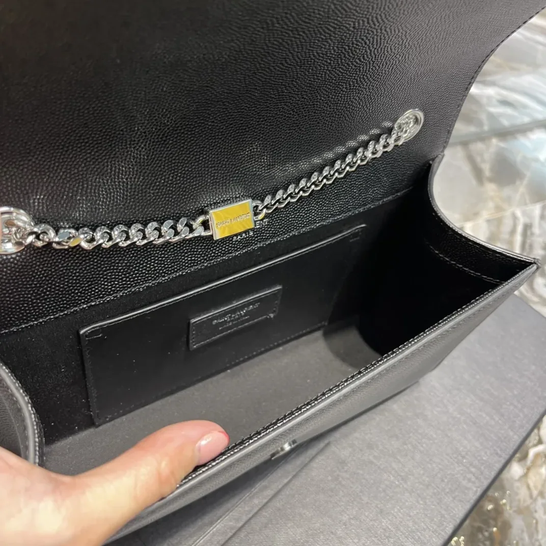 Saint Laurent Kata Medium Chain Bag Black With Tassel in YSL Saint Laurent Kata Medium Chain Bag Black With Tassel in YSL