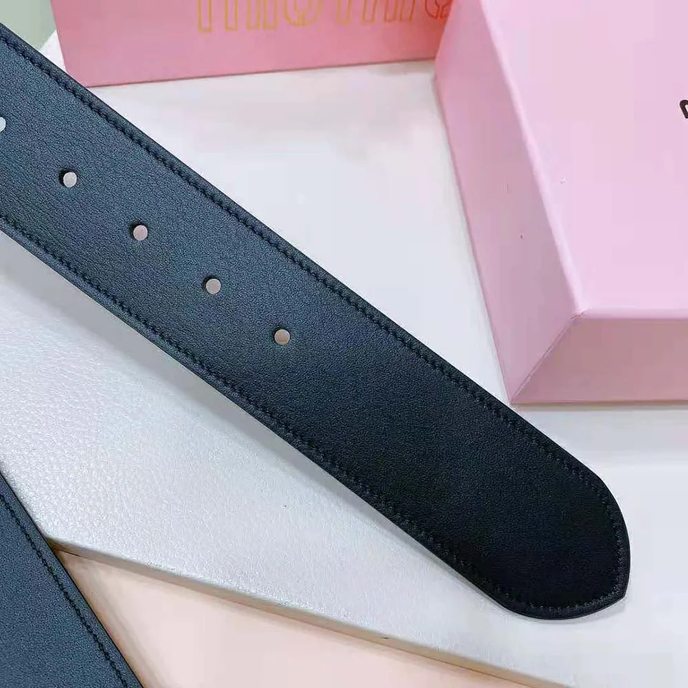 Miu Miu Leather Belt-Black 5CC589_2E6Y_F0002 for Women Miu Miu Leather Belt-Black 5CC589_2E6Y_F0002 for Women