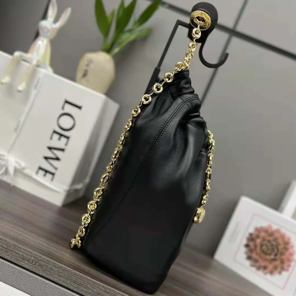 Loewe Small Squeeze Bag in Nappa Lambskin for Women in Black