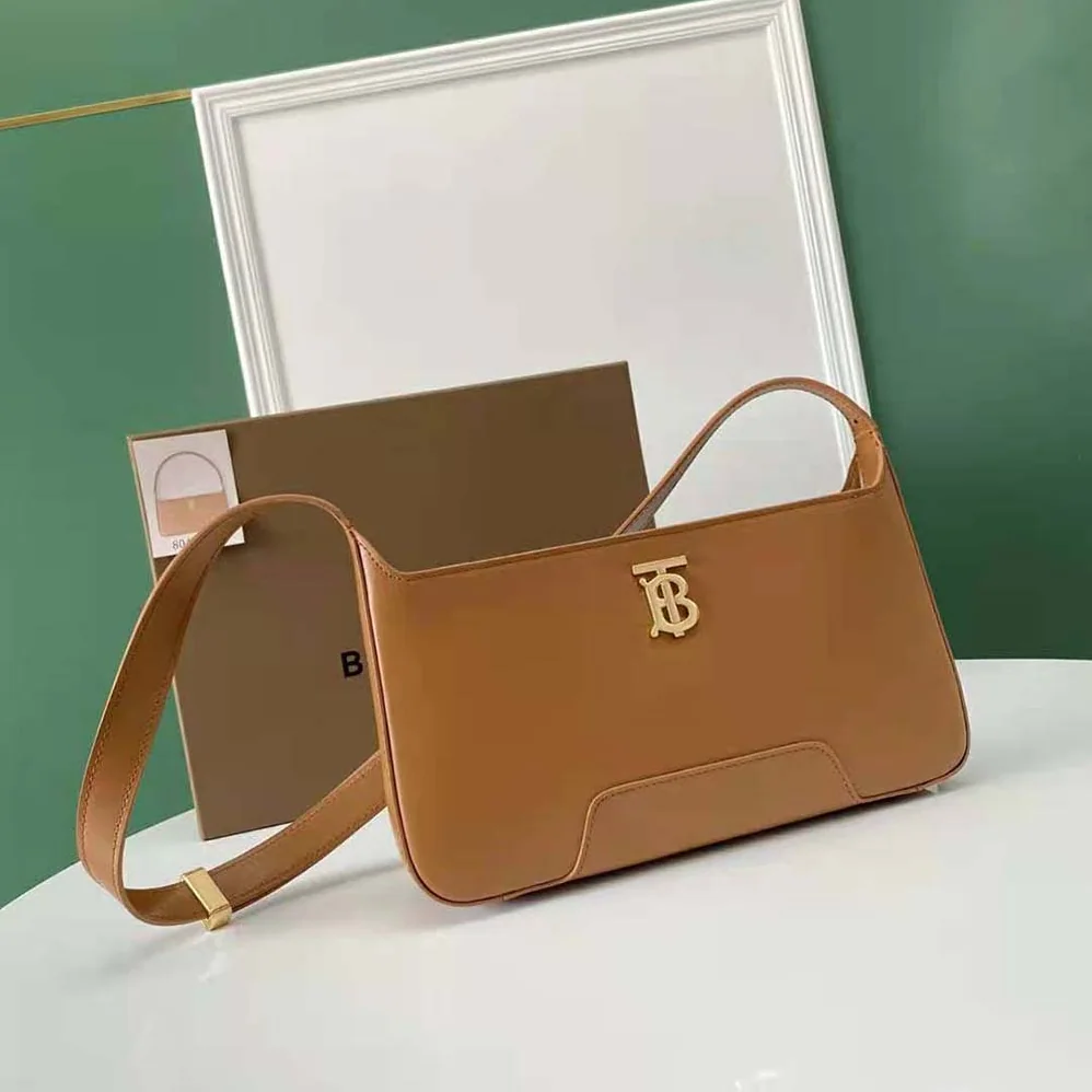 Burberry Leather TB Shoulder Bag for Women in Brown Burberry Leather TB Shoulder Bag for Women in Brown