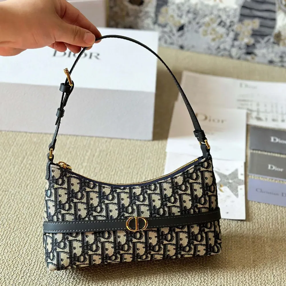 Dior 30 Montaigne Cigale Mini Bag Blue Dior Oblique Jacquard for Women Dior 30 Montaigne Cigale Mini Bag Blue Dior Oblique Jacquard for Women