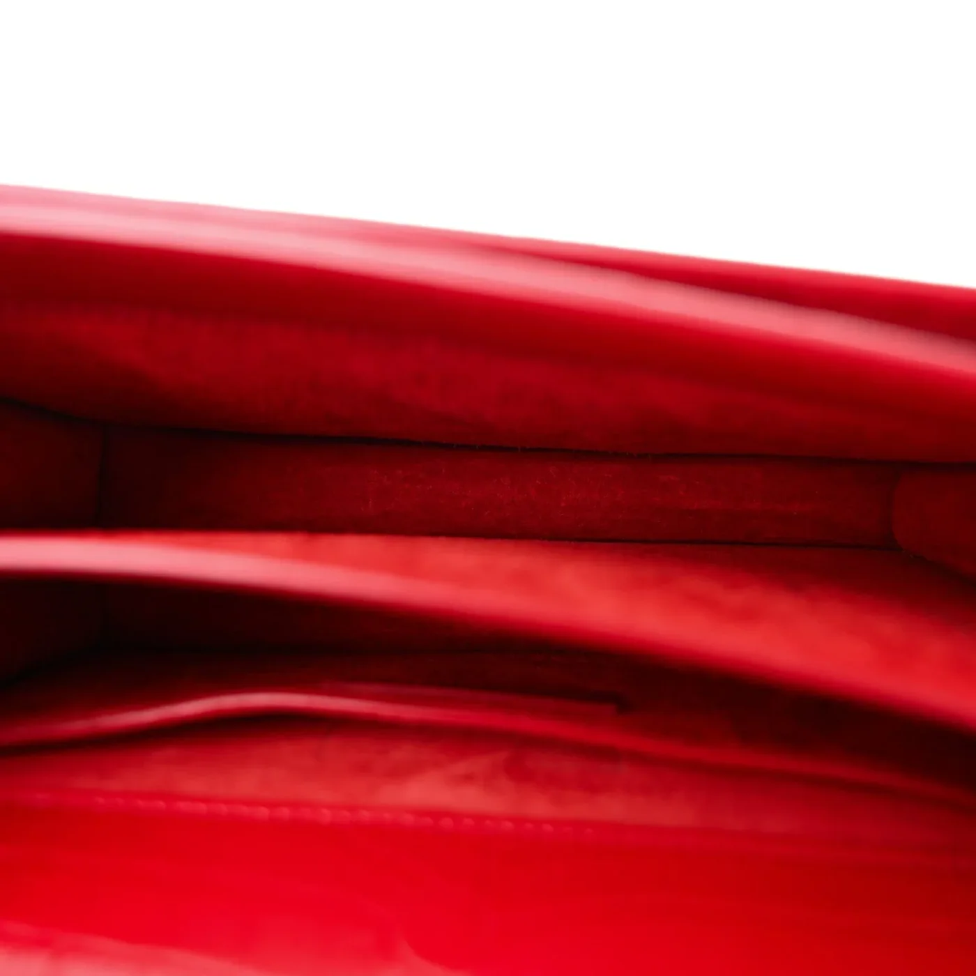 Saint Laurent Sunset Medium Chain Crossbody Bag in Rouge Silver Hardware