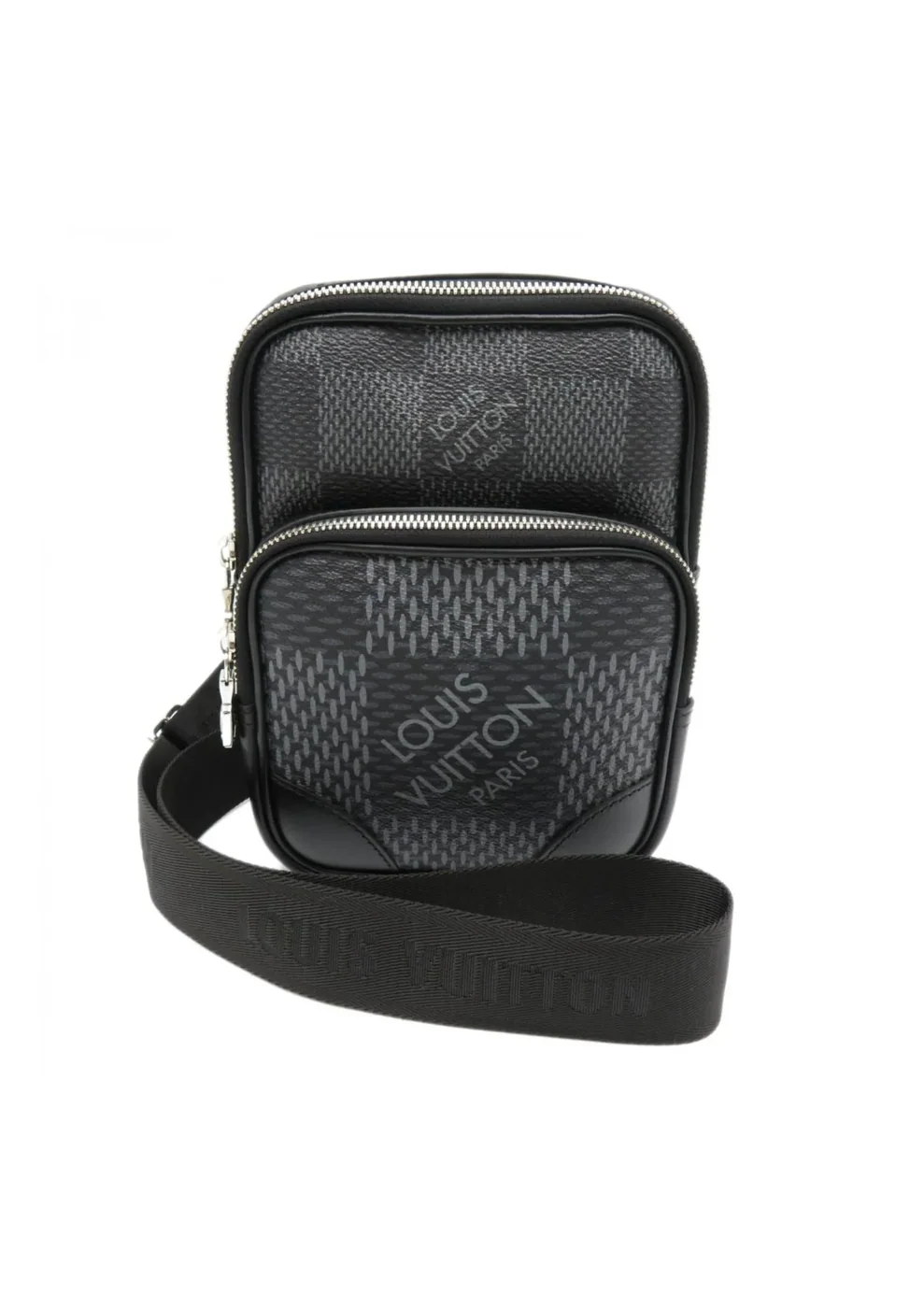 Louis Vuitton Damier Graphite 3D Amazon Sling Bag Grey / Louis Vuitton Damier Graphite 3D Amazon Sling Bag Grey /