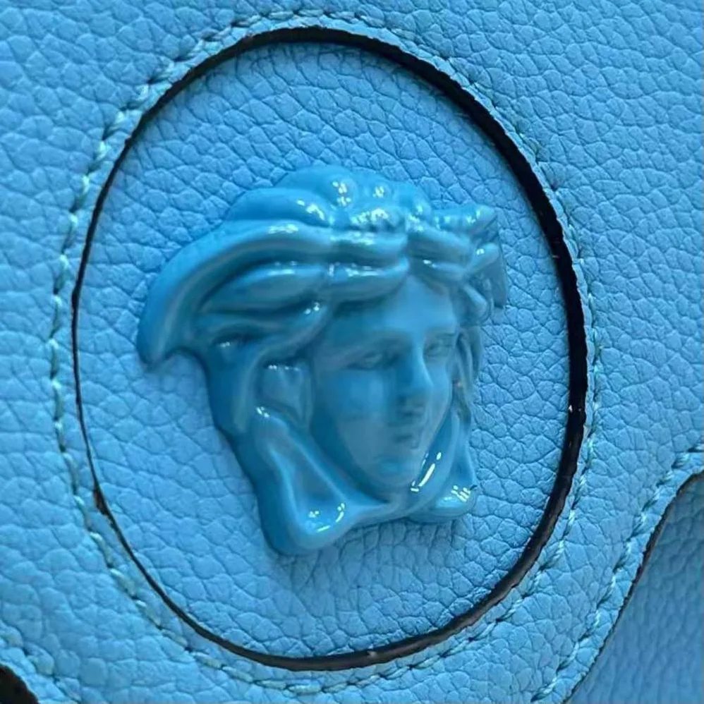 Versace La Medusa Mini Bag for Women in Blue Versace La Medusa Mini Bag for Women in Blue