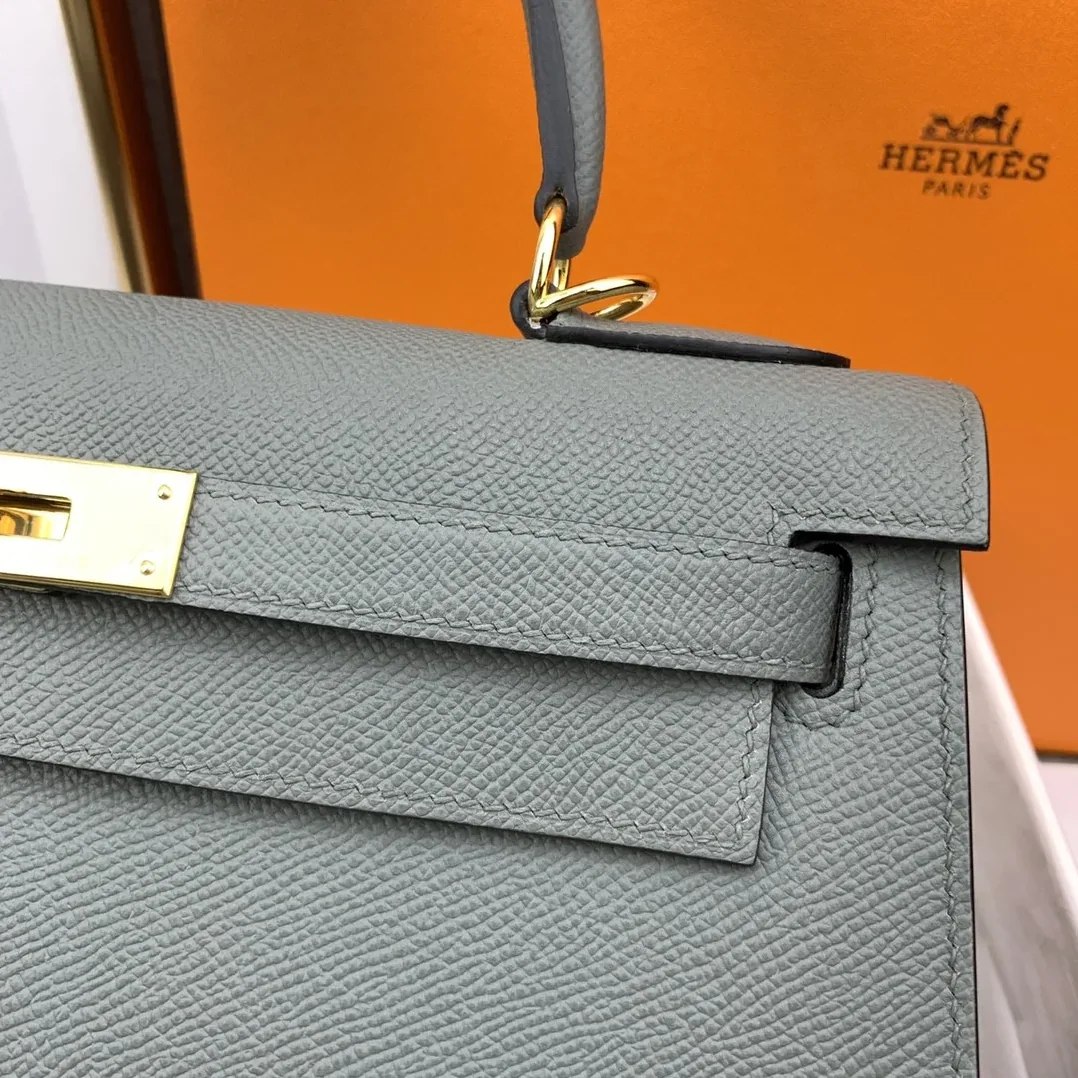Hermes Kelly 28 Sellier Epsom Grey Bag Hermes Kelly 28 Sellier Epsom Grey Bag