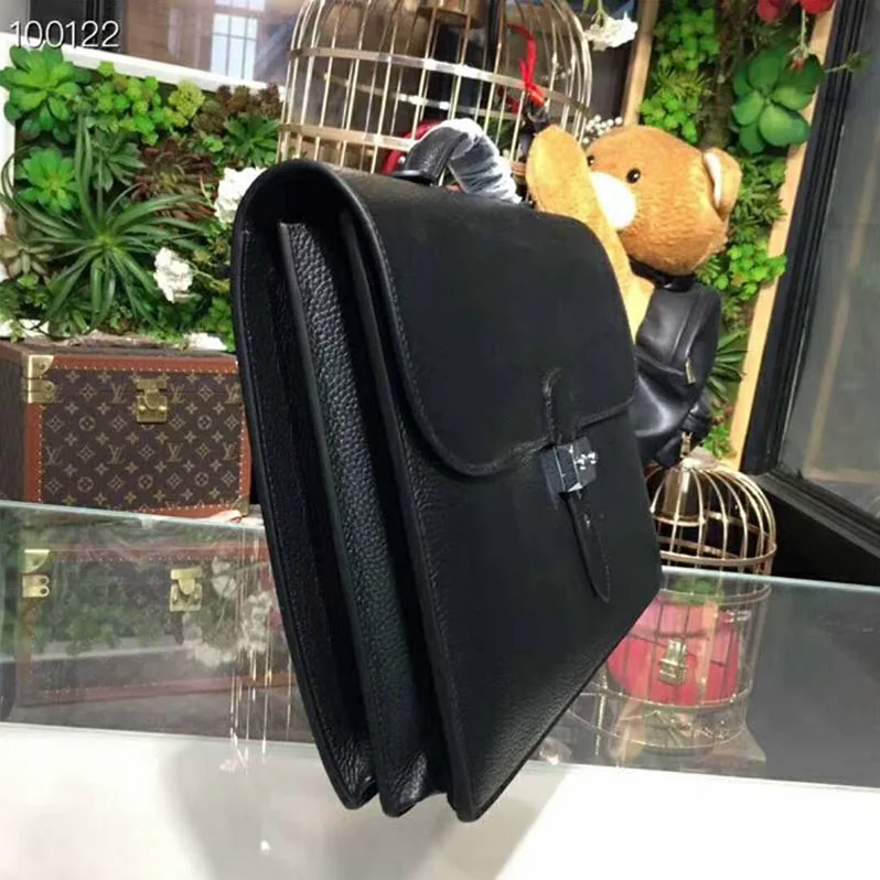 Hermes Sac A Depeches 38 Briefcase for Men in Black Hermes Sac A Depeches 38 Briefcase for Men in Black
