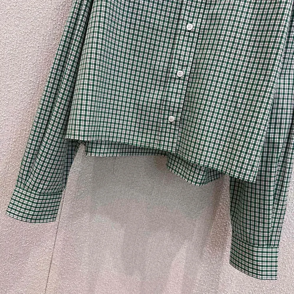 Miu Miu Checked Shirt MK1659_17L1_F026R for Women Miu Miu Checked Shirt MK1659_17L1_F026R for Women