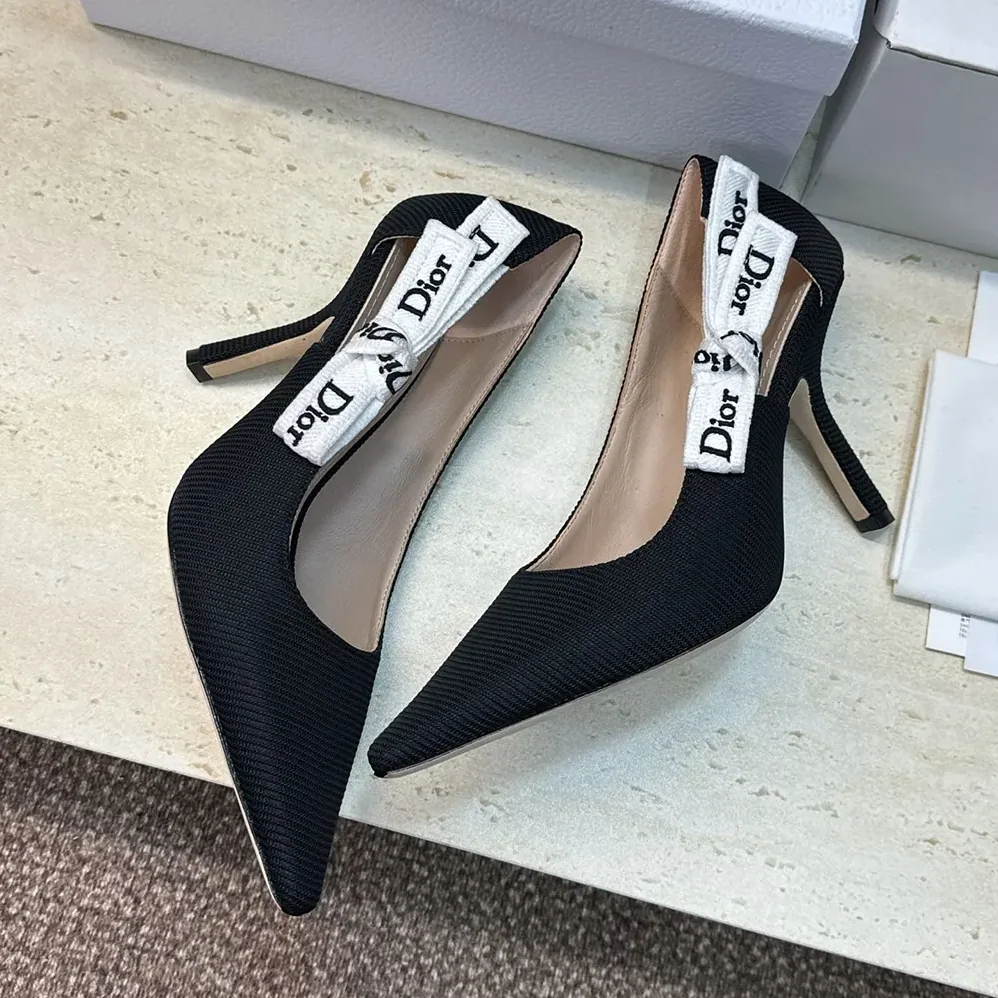 Dior J'Adior Pump Black Technical Fabric for Women Dior J'Adior Pump Black Technical Fabric for Women