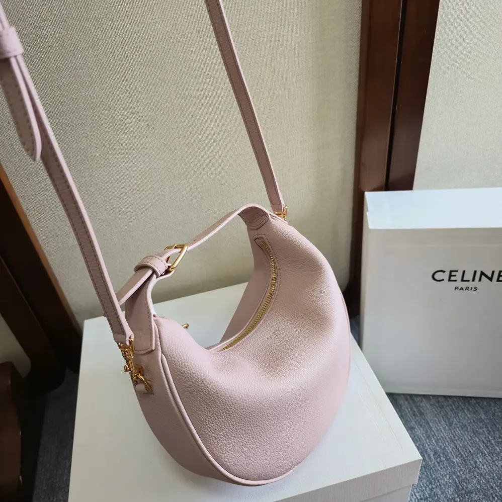 Celine Teen Celine Lulu in Grained Calfskin for Women in Pink Celine Teen Celine Lulu in Grained Calfskin for Women in Pink