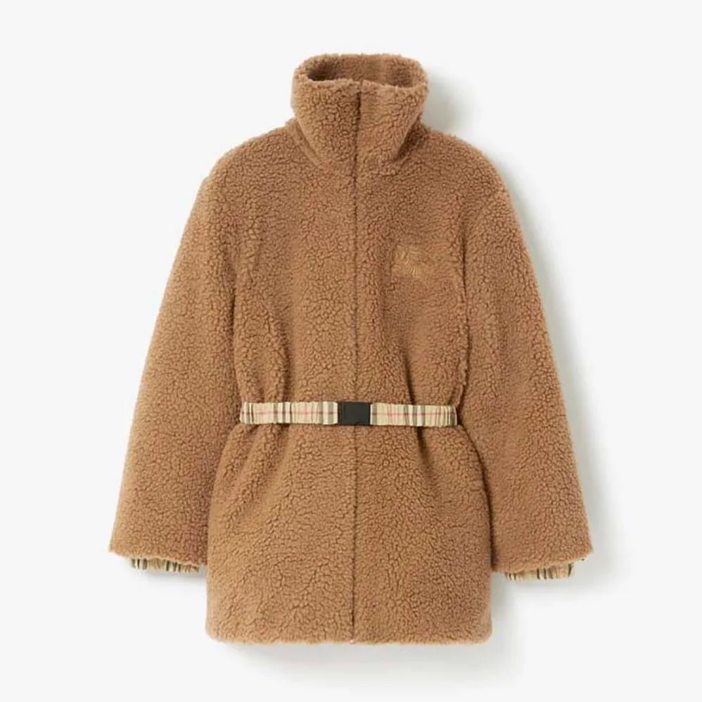 Burberry EKD Fleece Jacket for Women in Brown Burberry EKD Fleece Jacket for Women in Brown