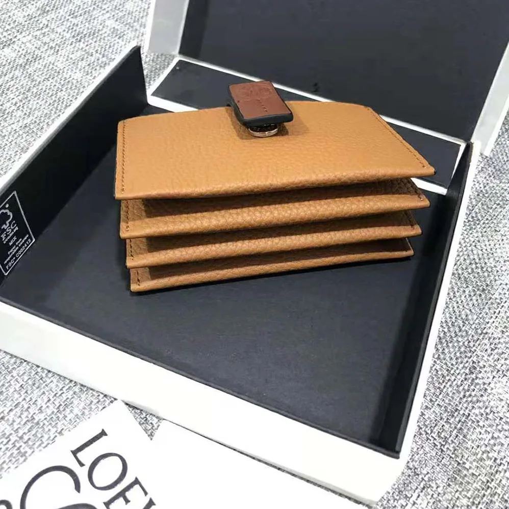 Loewe Accordion Cardholder in Soft Grained Calfskin for Women in Brown Loewe Accordion Cardholder in Soft Grained Calfskin for Women in Brown