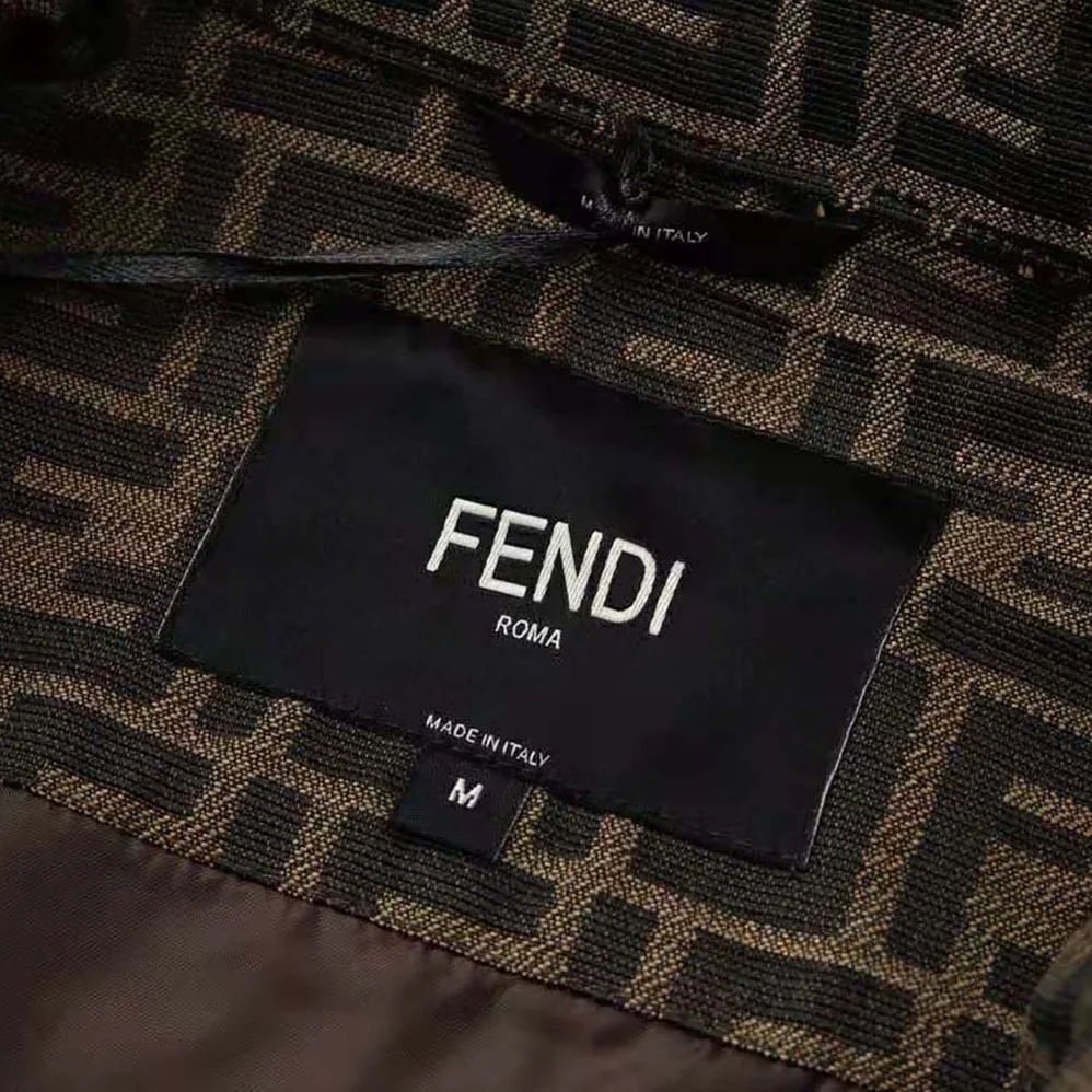 Fendi Blouson Brown Fabric Jacket for Men