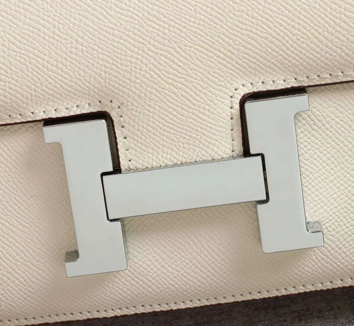Hermes Constance Handbag Off White /