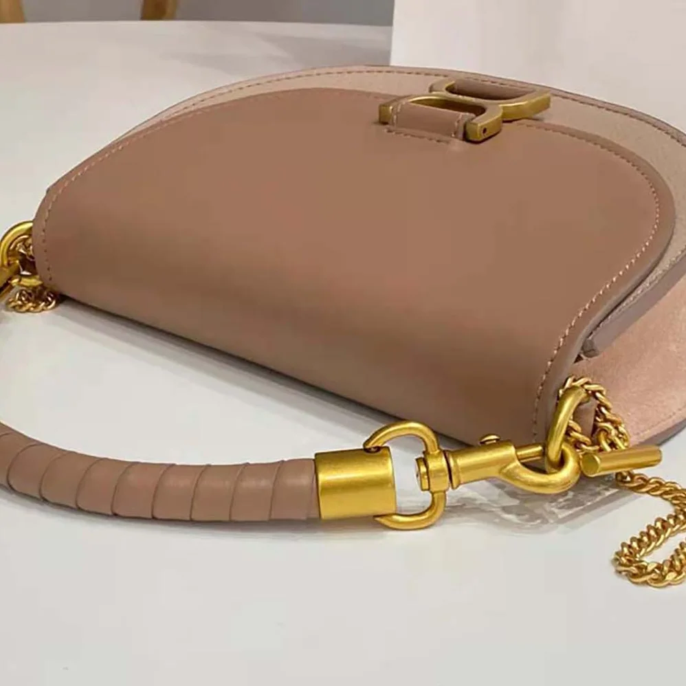 Chloé Marcie Chain Flap Bag for Women in Sandy Chloé Marcie Chain Flap Bag for Women in Sandy