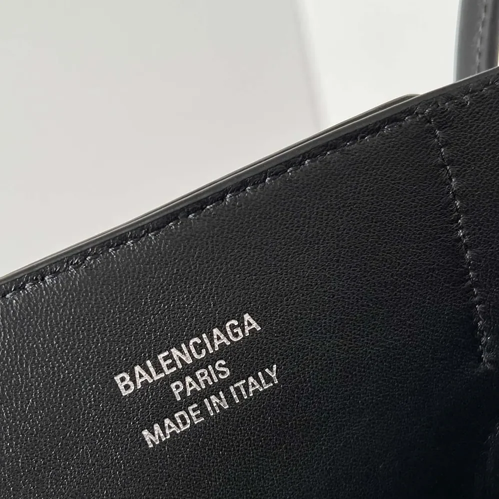 Balenciaga Bel Air Medium Carry All Bag in Black Smooth Calfskin for Women