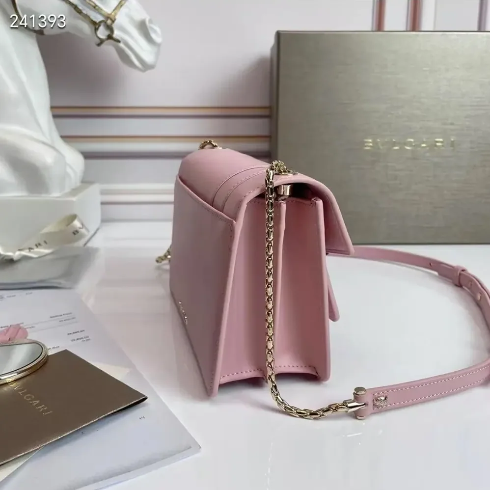 Bvlgari Mini Serpenti Forever East-West Shoulder Bag for Women in Pink Bvlgari Mini Serpenti Forever East-West Shoulder Bag for Women in Pink