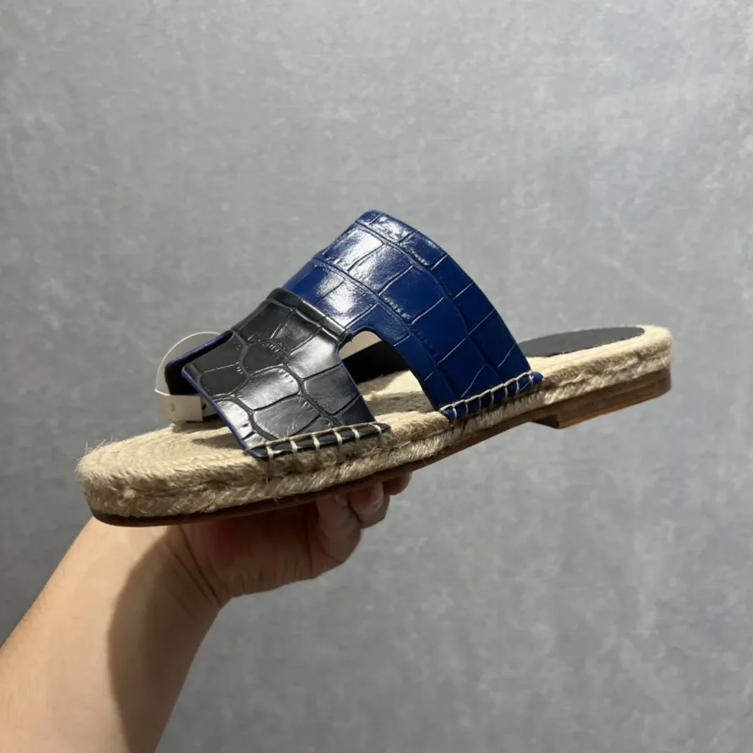 Hermes Old Espadrilles Black And Blue Hermes Old Espadrilles Black And Blue