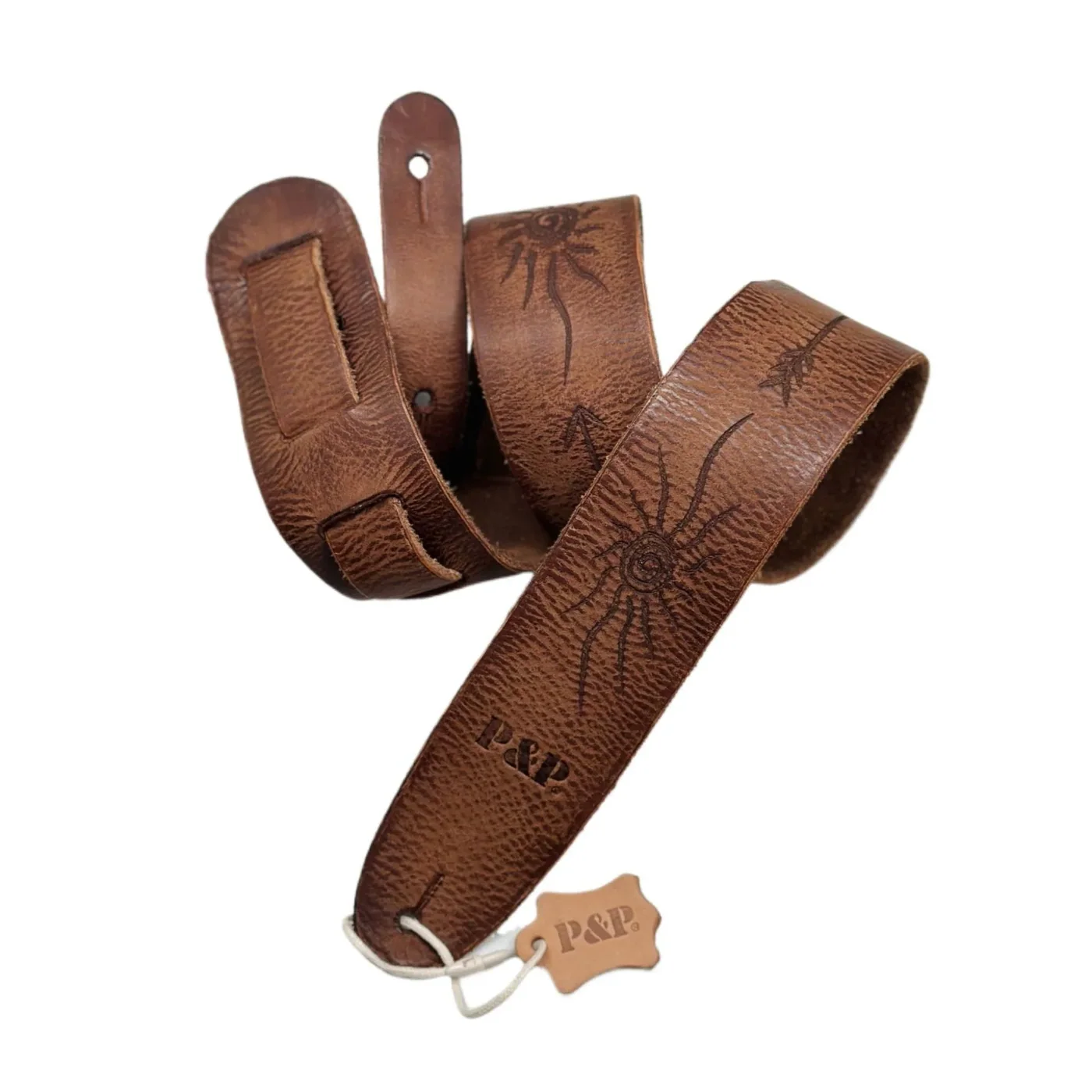 Retro Guitar Strap Purely Handmade Full in grain Leather