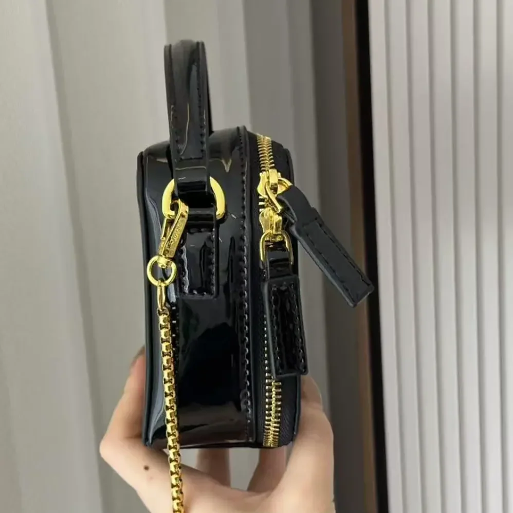 Prada Odette Patent Leather Mini-bag for Women in Black