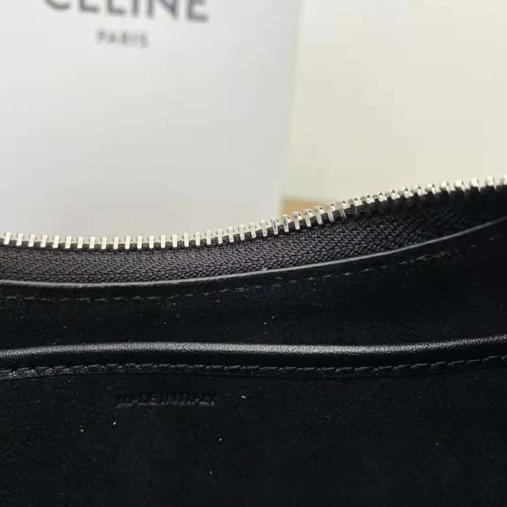 Celine Ava Bag in Smooth Calfskin with Celine Print for Women in Black Celine Ava Bag in Smooth Calfskin with Celine Print for Women in Black