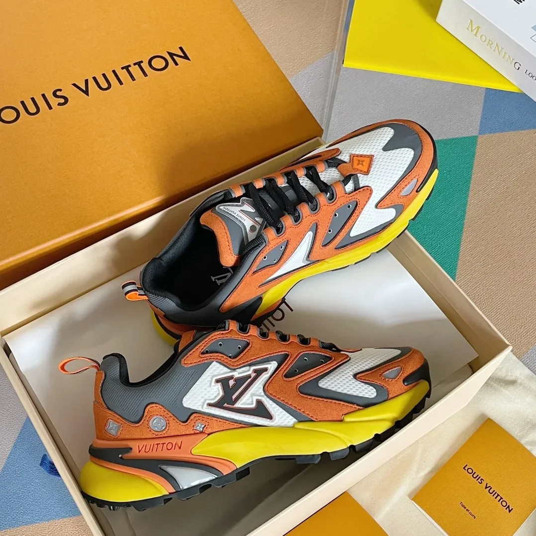 Louis Vuitton LV Runner Tatic Sneaker Orange for Men Louis Vuitton LV Runner Tatic Sneaker Orange for Men