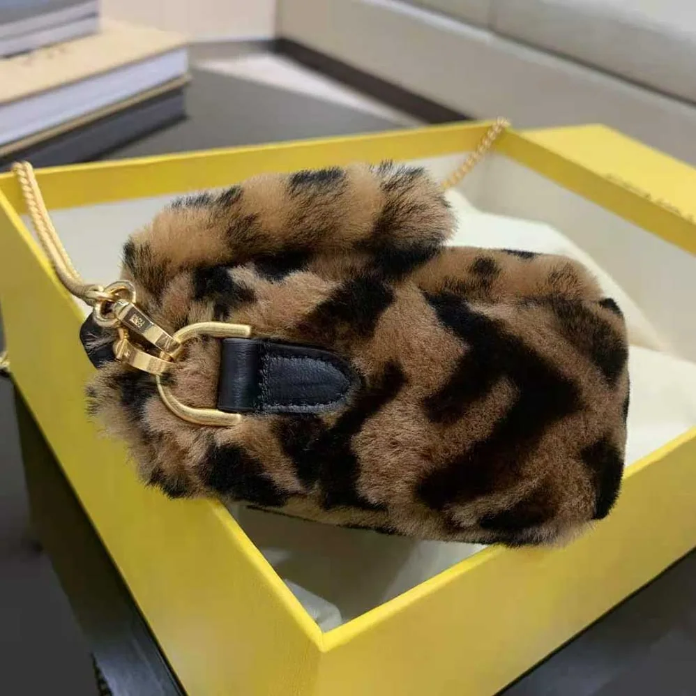 Fendi Mini Baguette Brown Sheepskin Bag for Women Fendi Mini Baguette Brown Sheepskin Bag for Women