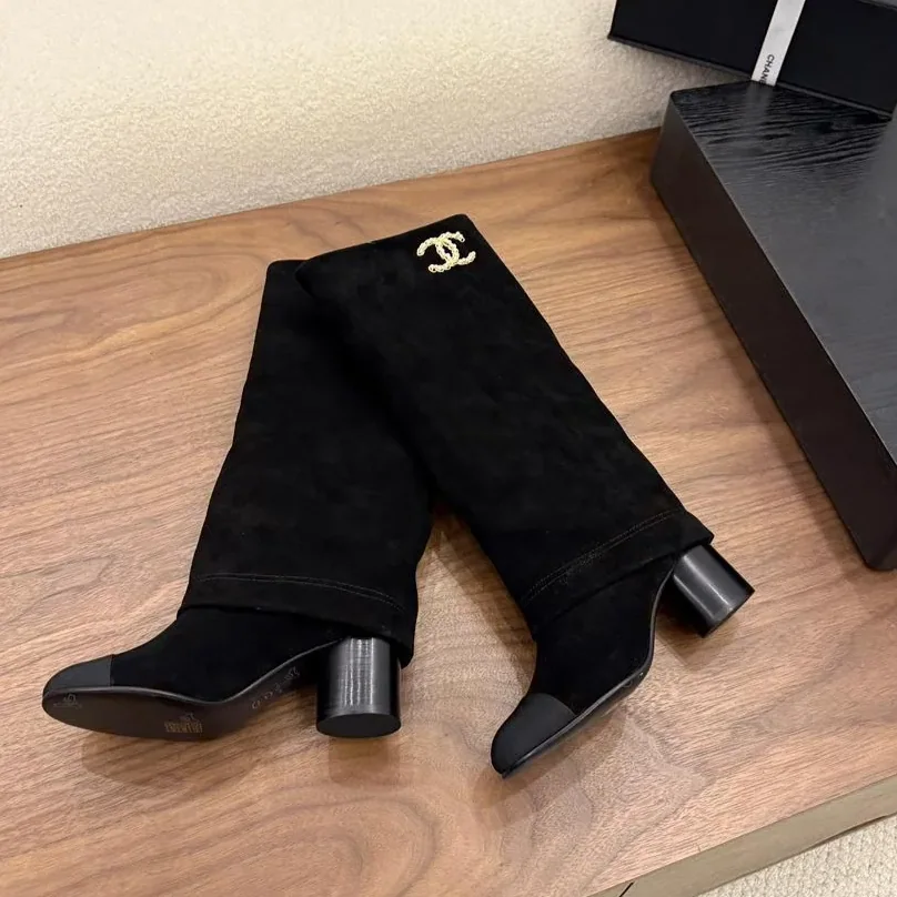 Chanel High Boots Black
