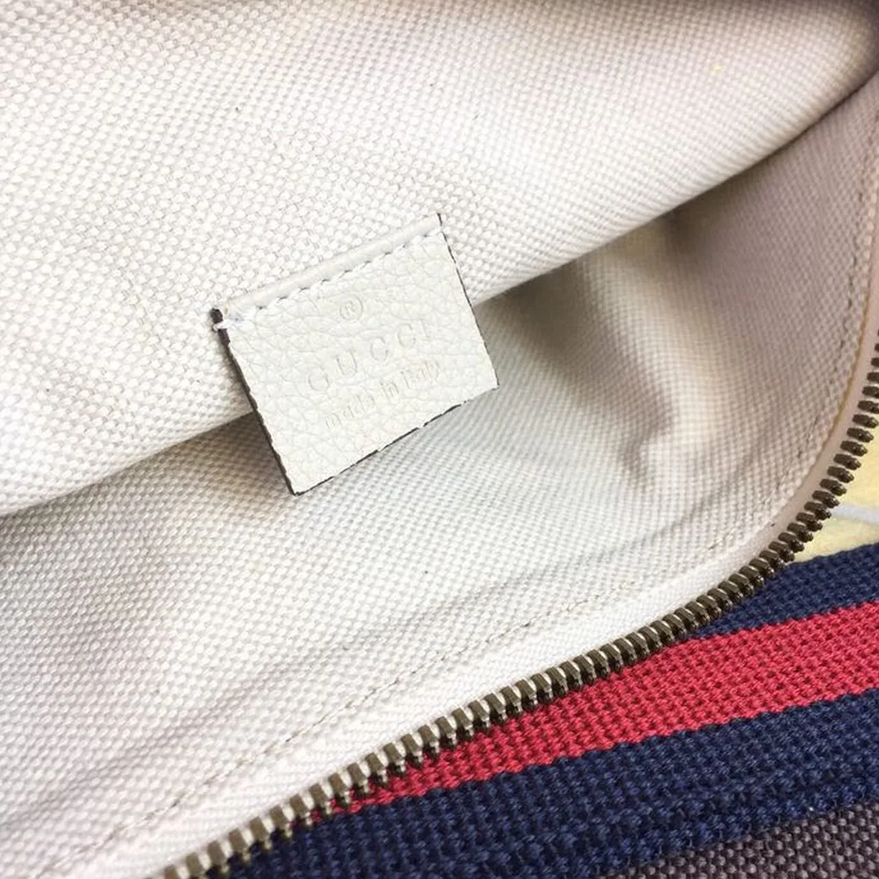 Gucci Print Waist Belt Bag White