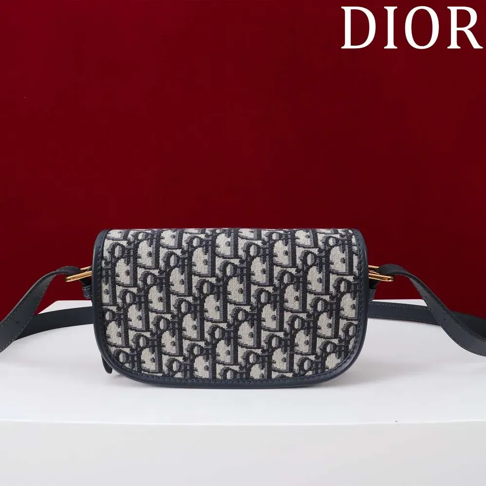 Dior Bobby East-West Bag Blue Dior Oblique Jacquard for Women