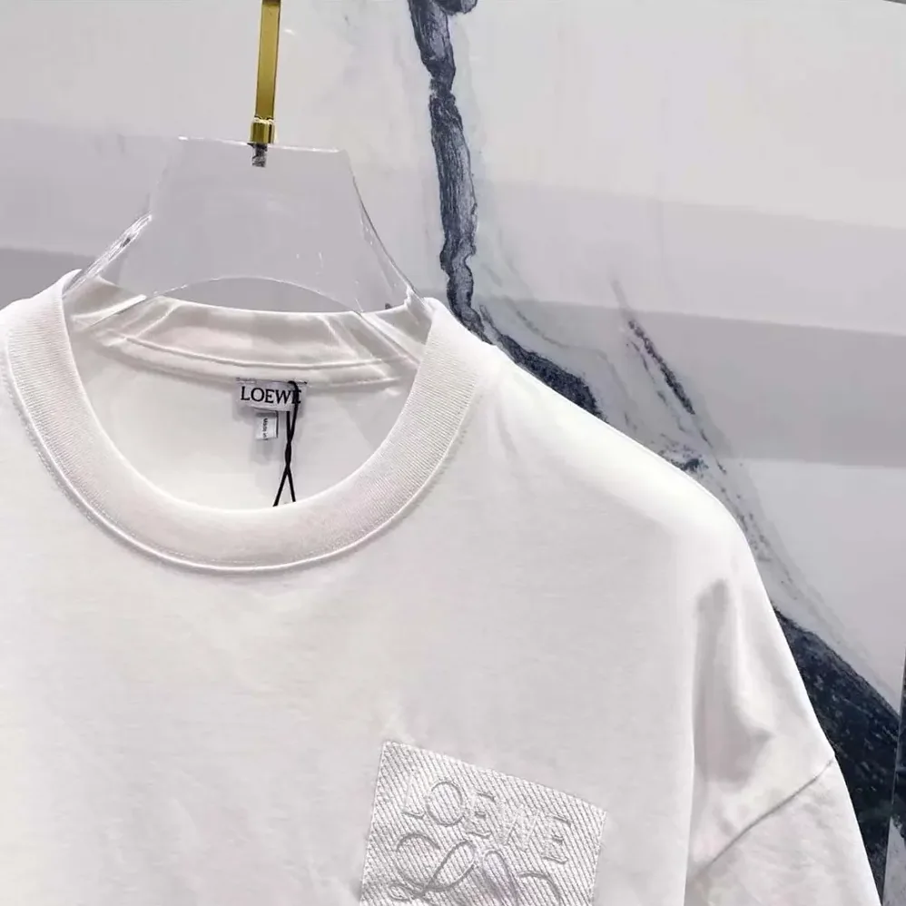 Loewe Relaxed Fit T-shirt in Cotton for Men in White Loewe Relaxed Fit T-shirt in Cotton for Men in White