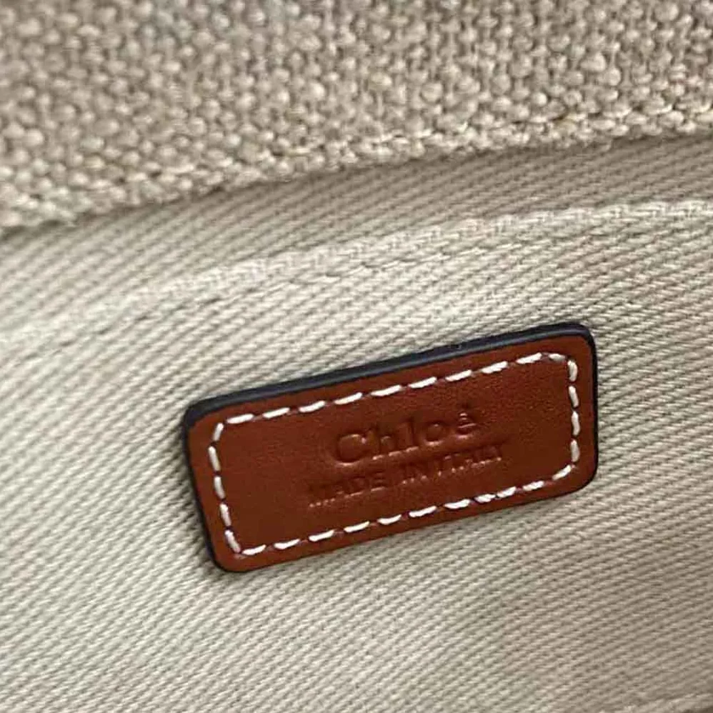 Chloe Mini Woody Tote Bag for Women in Brown