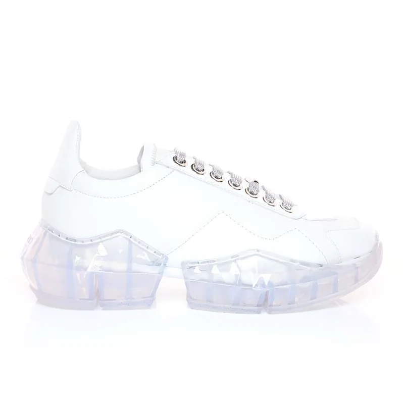 Jimmy Choo Shoes Diamond/F White Calf Leather with Patent Low Top Trainers Metallic leather for Women Jimmy Choo Shoes Diamond/F White Calf Leather with Patent Low Top Trainers Metallic leather for Women