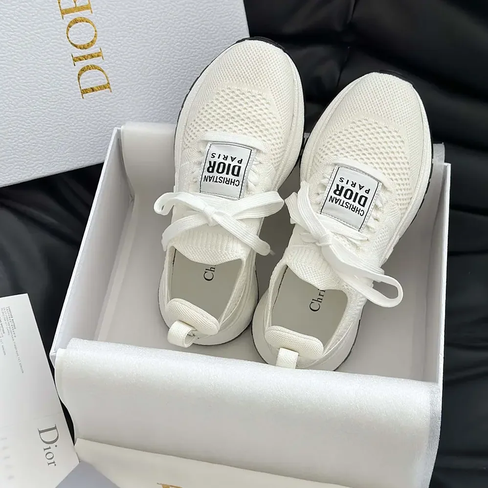Dior Run'n'Dior Sneaker White Technical Mesh for Unisex Dior Run'n'Dior Sneaker White Technical Mesh for Unisex
