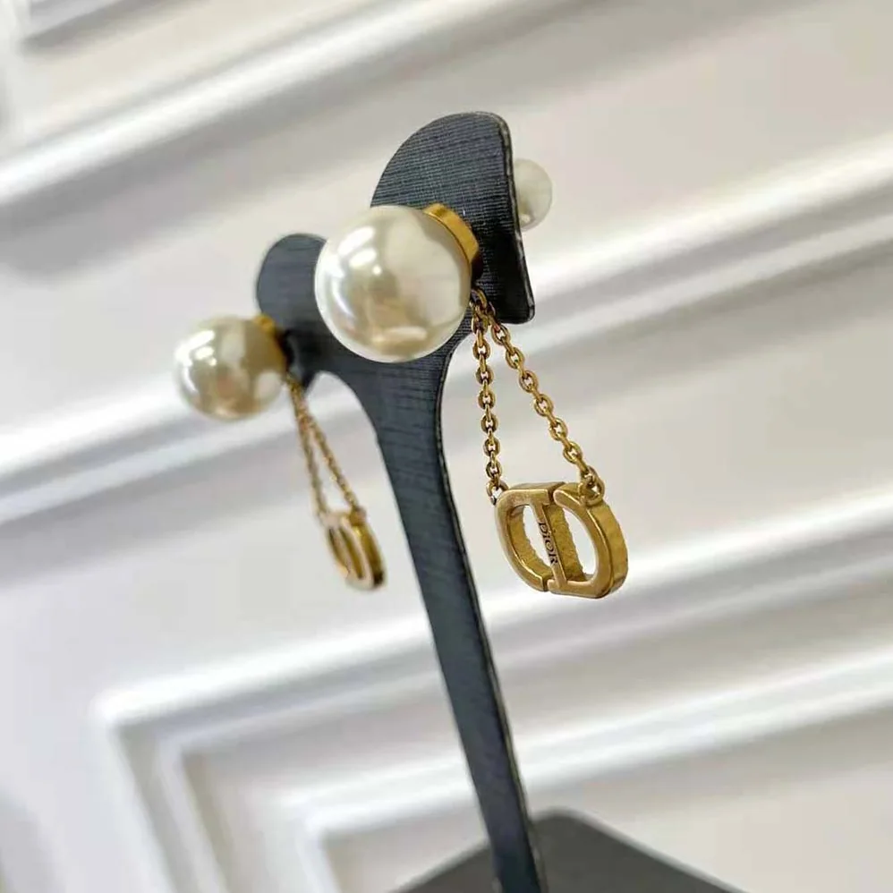 Dior Tribales Earrings Antique Gold for Women in Finish Metal