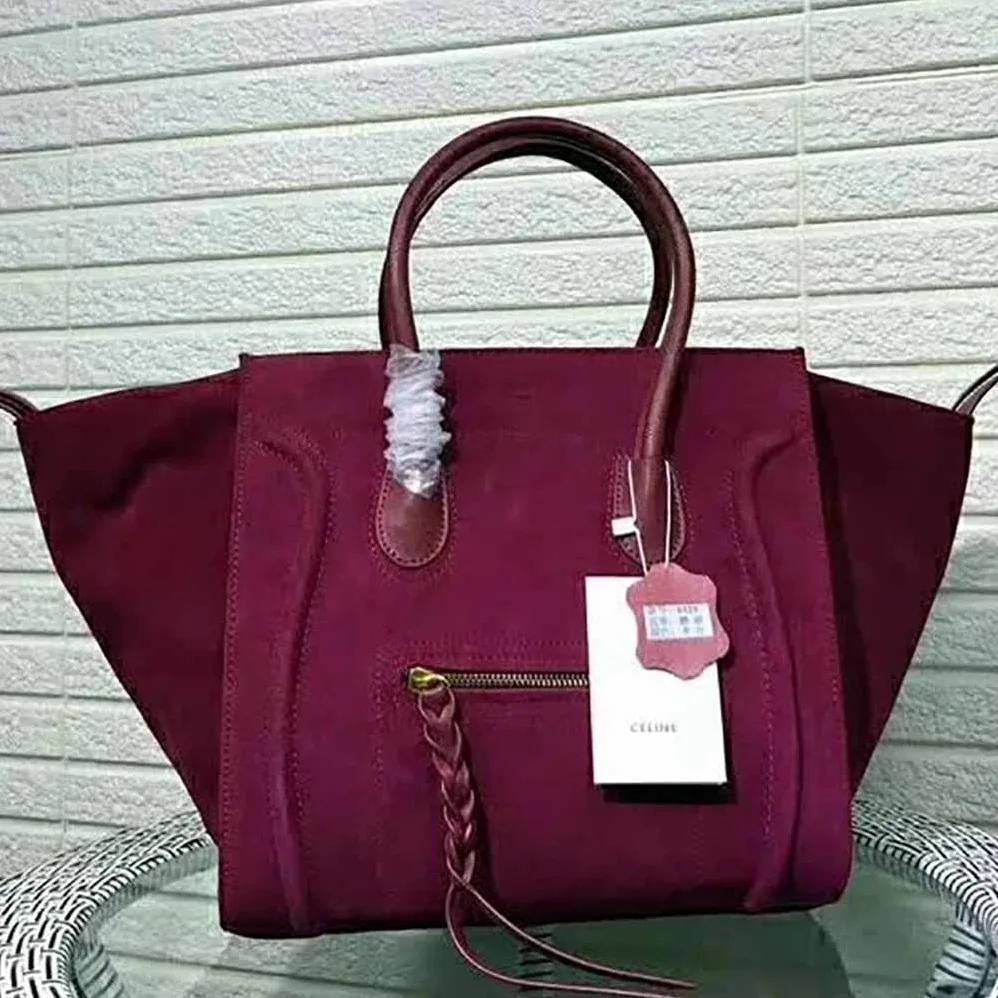 Celine Medium Luggage Phantom Bag in Baby Calfskin Leather in Purple Celine Medium Luggage Phantom Bag in Baby Calfskin Leather in Purple