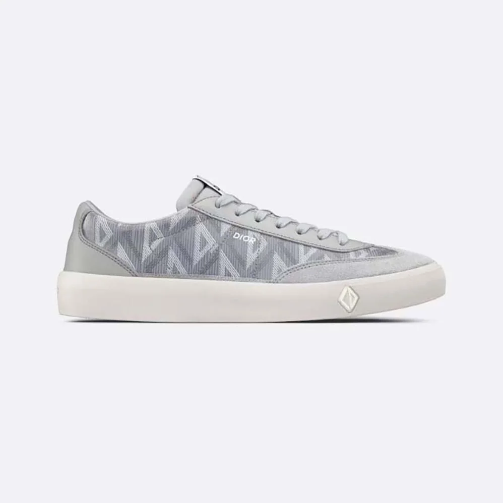 Dior B101 Sneaker Dior Gray CD Diamond Canvas Smooth Calfskin and Nubuck for Men Dior B101 Sneaker Dior Gray CD Diamond Canvas Smooth Calfskin and Nubuck for Men