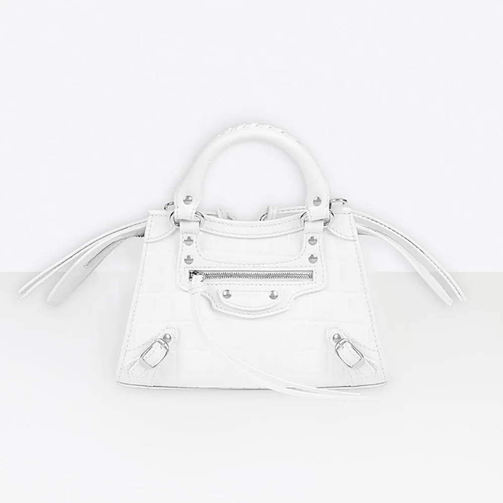 Balenciaga Neo Classic Mini Top Handle Bag for Women in White
