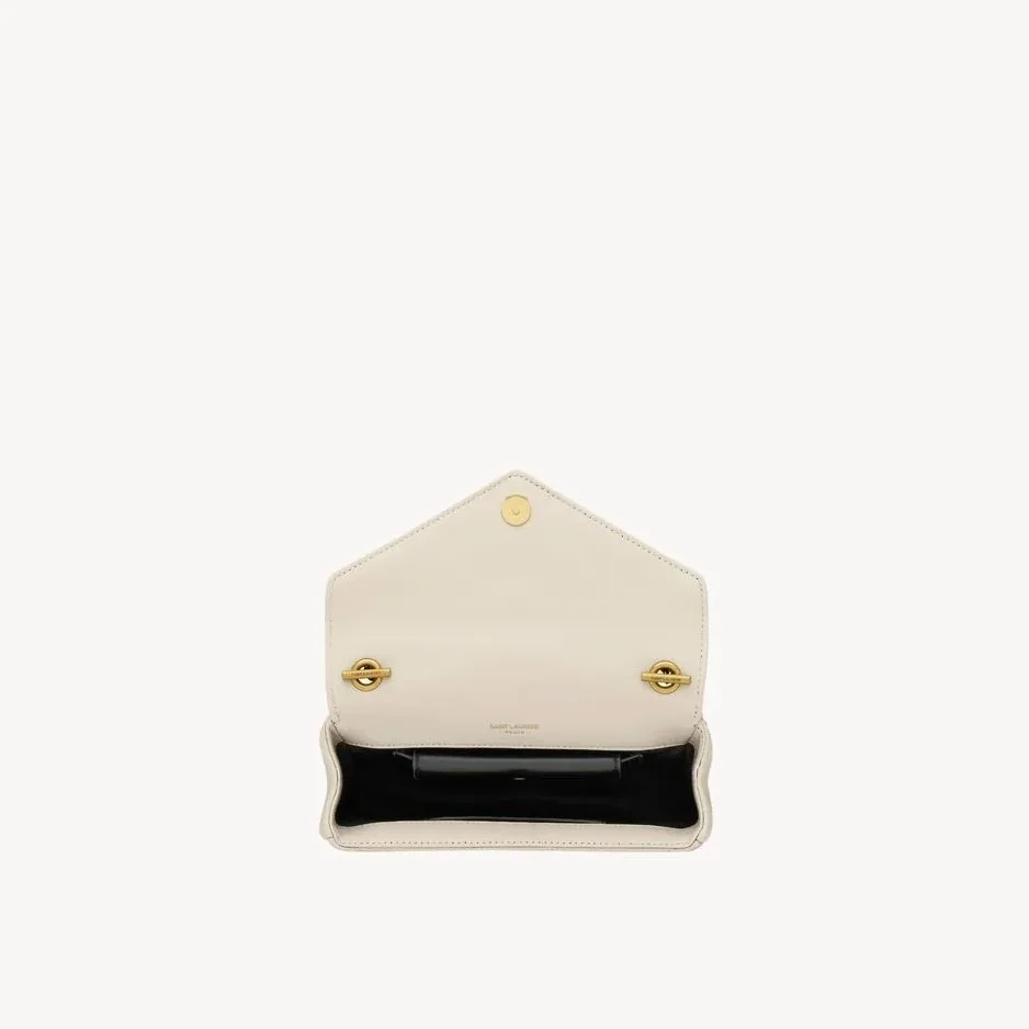 Saint Laurent Loulou Mini Shoulder Bag in White Gold Hardware Saint Laurent Loulou Mini Shoulder Bag in White Gold Hardware