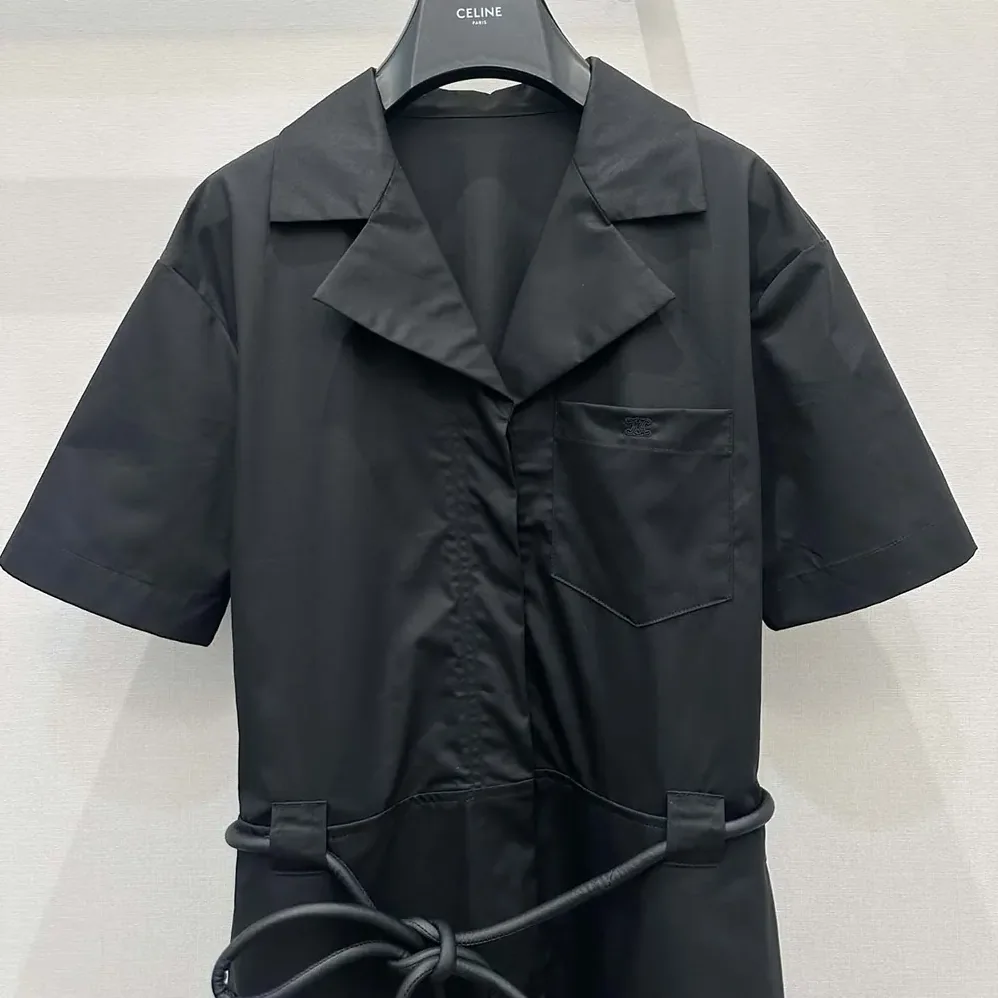 Celine Dress in Cotton And Silk Twill for Women Celine Dress in Cotton And Silk Twill for Women