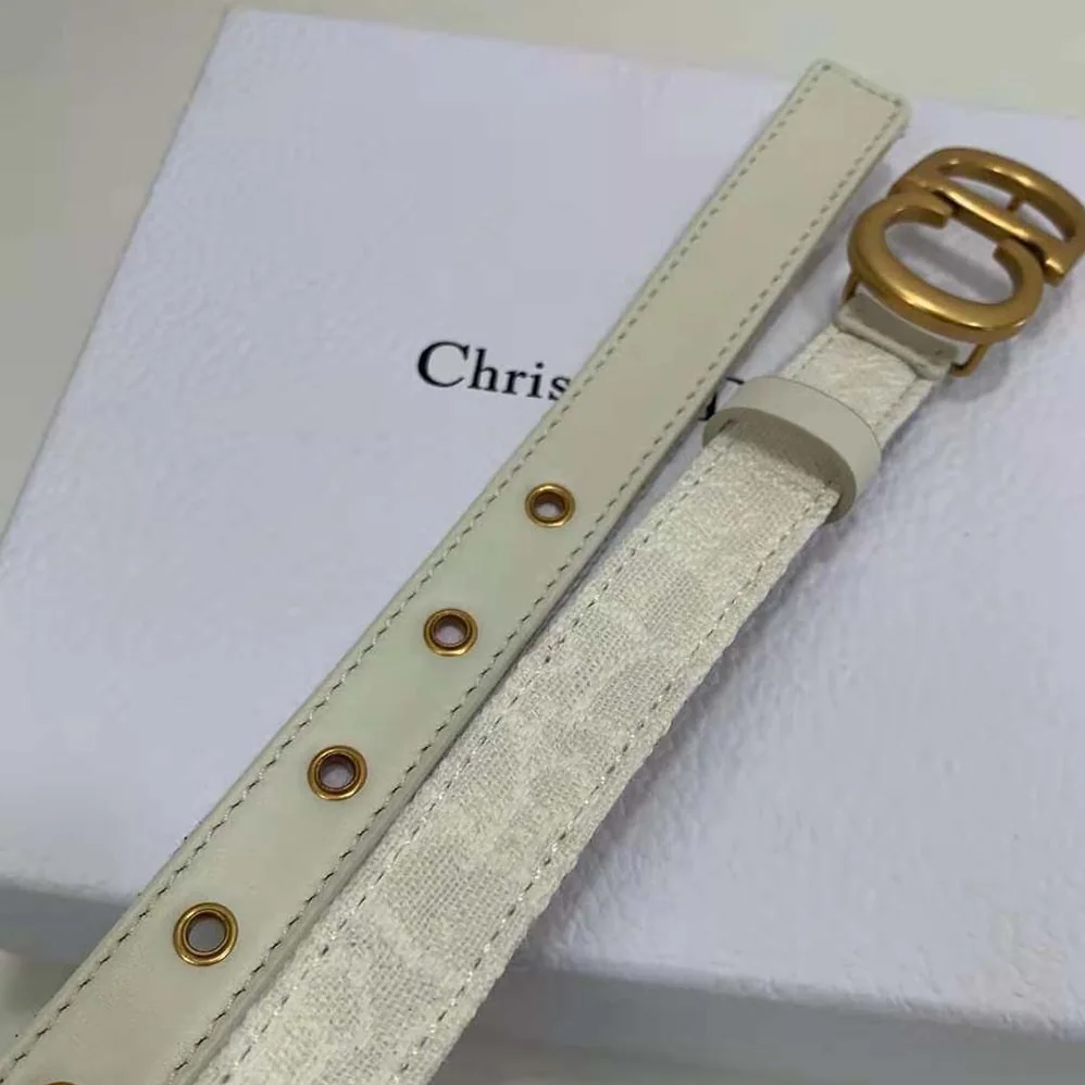 Dior Saddle Belt White Dior Oblique Jacquard for Women Dior Saddle Belt White Dior Oblique Jacquard for Women