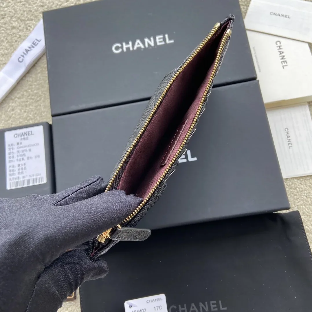 Chanel CO-CO Mini Pouch Wallet in Gold Hardware Black Chanel CO-CO Mini Pouch Wallet in Gold Hardware Black