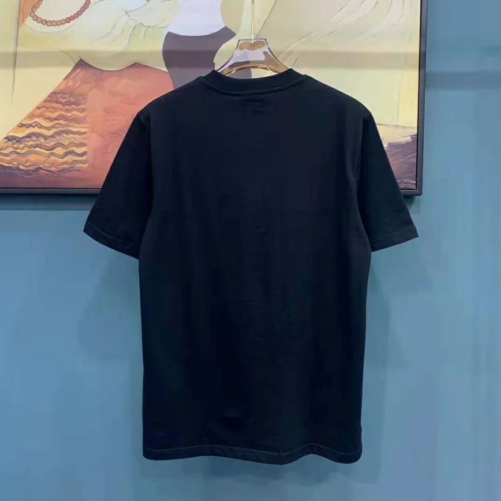 Celine Loose T-shirt in Cotton Jersey with Artist Print for Women in Black