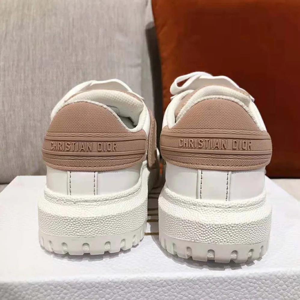 Dior Dior-id Sneaker White and Nude Calfskin and Rubber for Women Dior Dior-id Sneaker White and Nude Calfskin and Rubber for Women