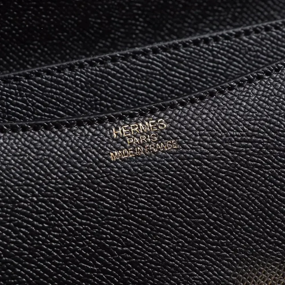 Hermes Constance 18 Bag Epsom Leather for Women in Black/Gold Hermes Constance 18 Bag Epsom Leather for Women in Black/Gold