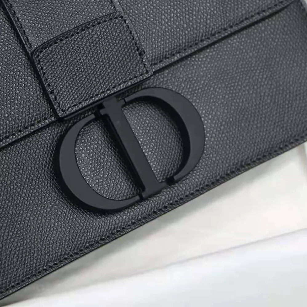 Dior 30 Montaigne Bag Black Ultramatte Grained Calfskin for Women Dior 30 Montaigne Bag Black Ultramatte Grained Calfskin for Women