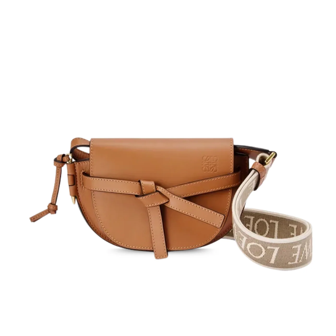 Loewe Gate Dual Mini Shoulder Bag / Brown Gold Hardware A650N46X13 Loewe Gate Dual Mini Shoulder Bag / Brown Gold Hardware A650N46X13