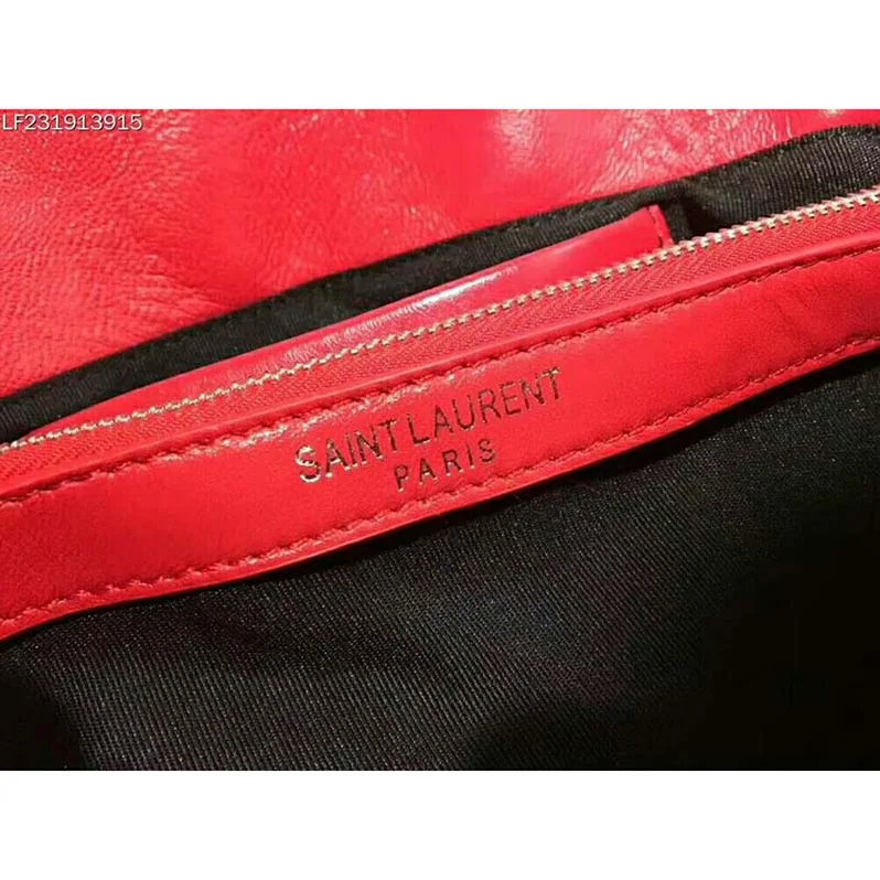 Saint Laurent YSL Medium Jamie Bag in Patchwork Leather in Red Saint Laurent YSL Medium Jamie Bag in Patchwork Leather in Red