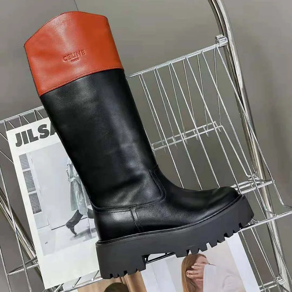 Celine Bulky High Boot in Calfskin for Women Celine Bulky High Boot in Calfskin for Women